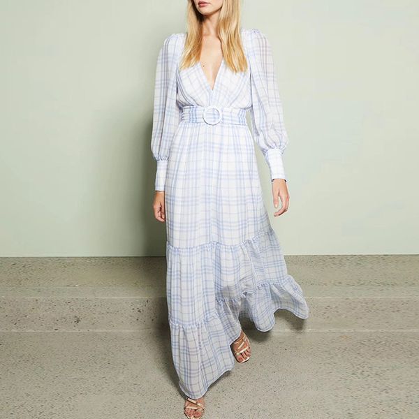 european runway 2020 spring new geometric printed midi dress women elegant long sleeve pleated dress, Black;gray
european runway 2020 spring new geometric printed midi dress women elegant long sleeve pleated dress, Black;gray