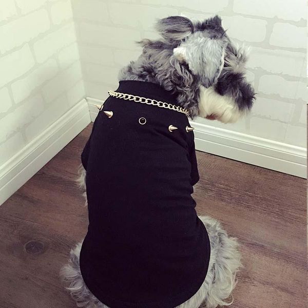 dog apparel pet clothes schnauzer hip hop big golden chain bull teddy puppy cat rivet t-shirt tide brand
dog apparel pet clothes schnauzer hip hop big golden chain bull teddy puppy cat rivet t-shirt tide brand