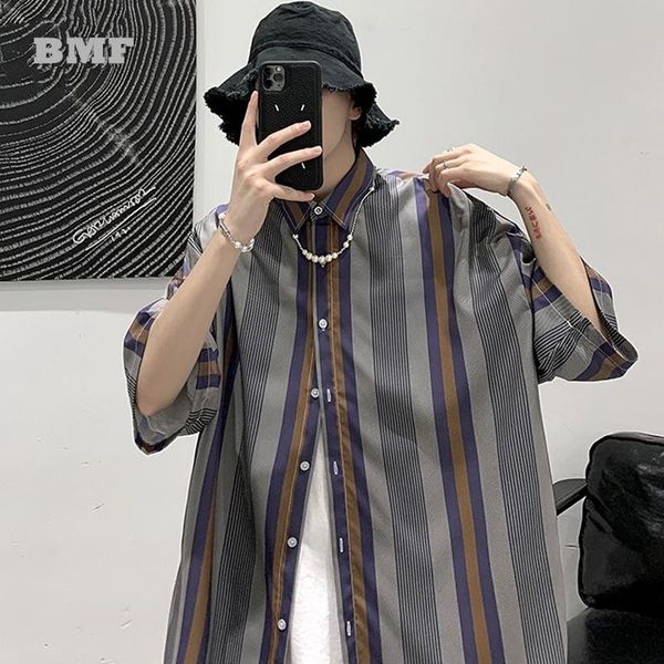 men's casual shirts korean style loose oversized striped shirt summer hawaii short sleeve kpop couple men women hip hop coat streetwea, White;black
men's casual shirts korean style loose oversized striped shirt summer hawaii short sleeve kpop couple men women hip hop coat streetwea, White;black