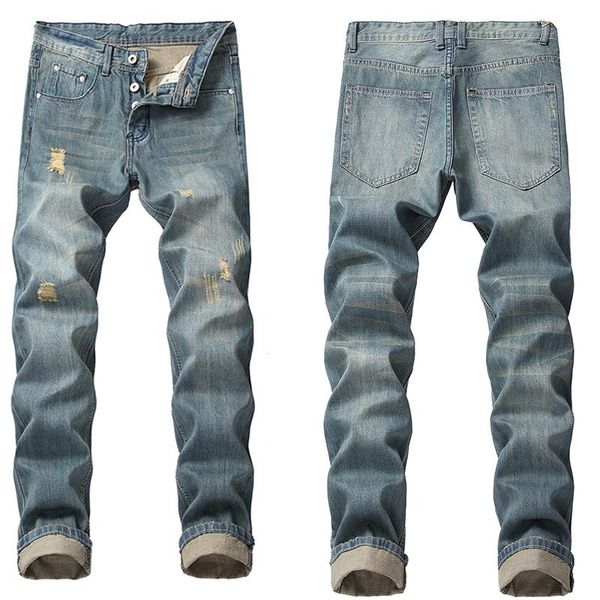 men's jeans retail and wholesale skinny designer denim ripped fashion casual slim straight leg, Blue
men's jeans retail and wholesale skinny designer denim ripped fashion casual slim straight leg, Blue