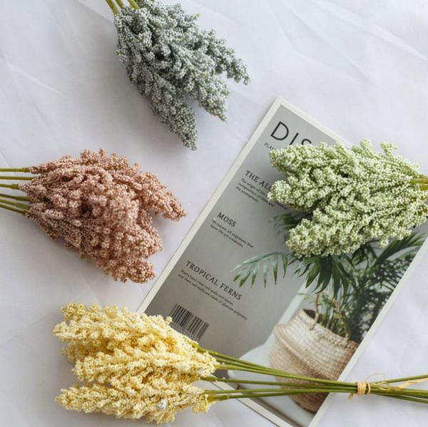 decorative flowers & wreaths 6 pieces /bundle artificial flower wheat ears wholesale plant wall decoration bouquet material manual diy vases
decorative flowers & wreaths 6 pieces /bundle artificial flower wheat ears wholesale plant wall decoration bouquet material manual diy vases