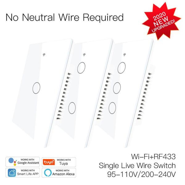 smart home control tuya switch 1/2/3 gang us wifi wall touch voice remote no neutral wire for life
smart home control tuya switch 1/2/3 gang us wifi wall touch voice remote no neutral wire for life