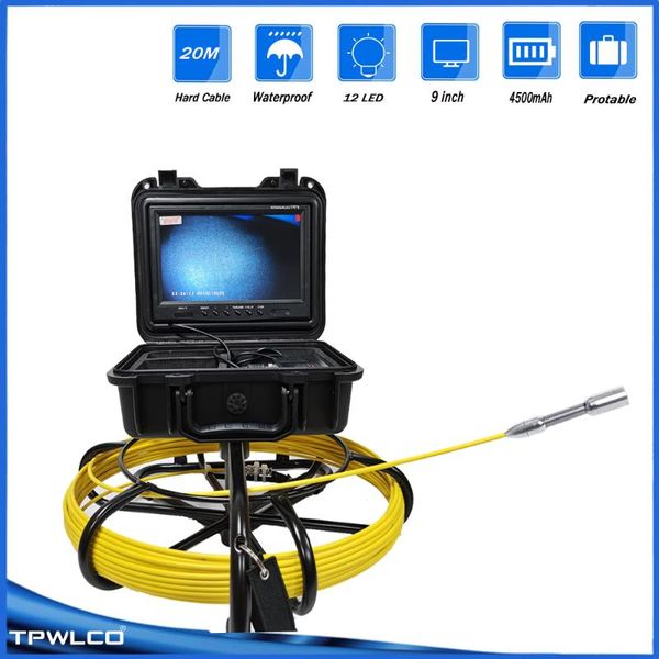 pipe inspection camera 20m sewer with 12pcs led 9inch lcd monitor drain industrial endoscope ip68 waterproof ip cameras
pipe inspection camera 20m sewer with 12pcs led 9inch lcd monitor drain industrial endoscope ip68 waterproof ip cameras