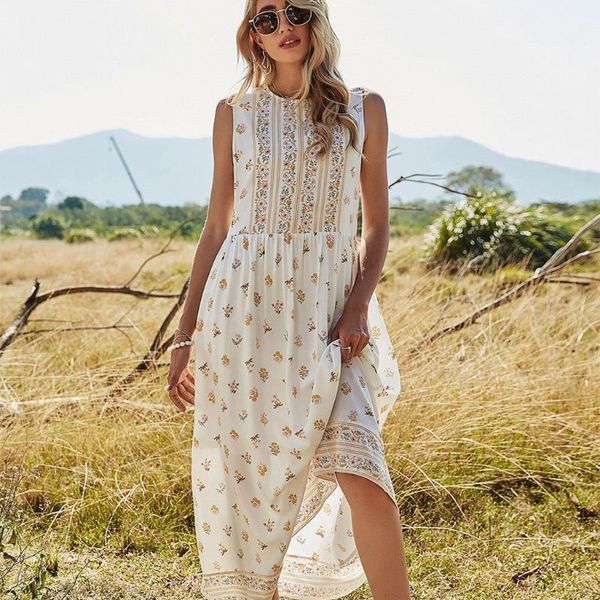 casual dresses lady o neck high waist summer sundress women sleeveless printing long dress, Black;gray
casual dresses lady o neck high waist summer sundress women sleeveless printing long dress, Black;gray