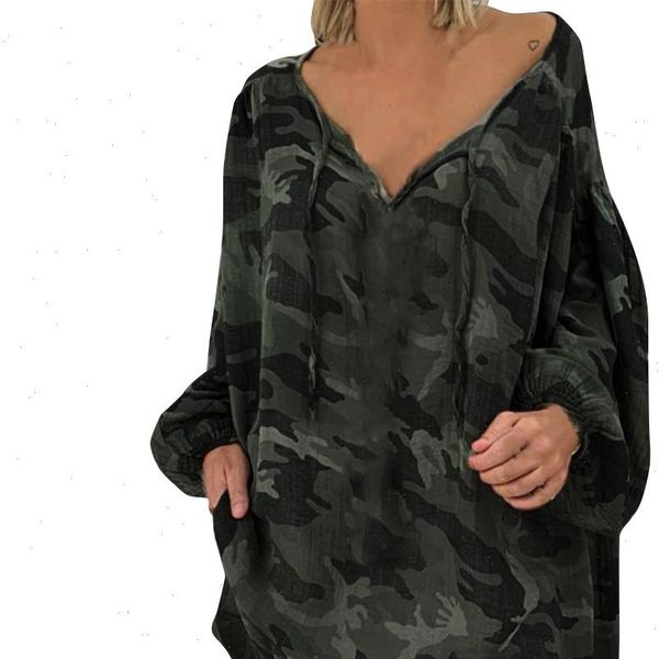 38 women shirt womens print plus size camouflage long sleeve v neck loose sleev pullover casual fashion sexy, White
38 women shirt womens print plus size camouflage long sleeve v neck loose sleev pullover casual fashion sexy, White