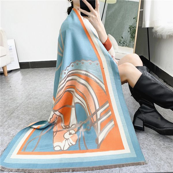tippet muffler scarf live broadcast of the 2021 autumn and winter fashion horse head imitation cashmere scarf women's shawl travel warm, Blue;gray
tippet muffler scarf live broadcast of the 2021 autumn and winter fashion horse head imitation cashmere scarf women's shawl travel warm, Blue;gray