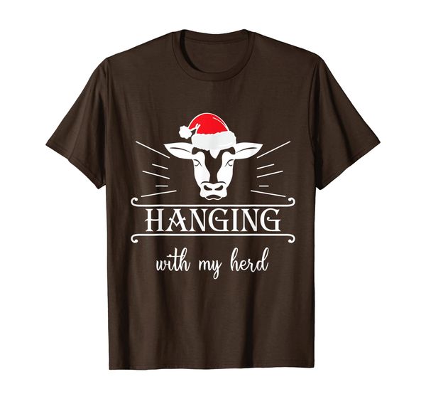 hanging with my herd farmer cow red bandana shirt t-shirt, White;black 
hanging with my herd farmer cow red bandana shirt t-shirt, White;black