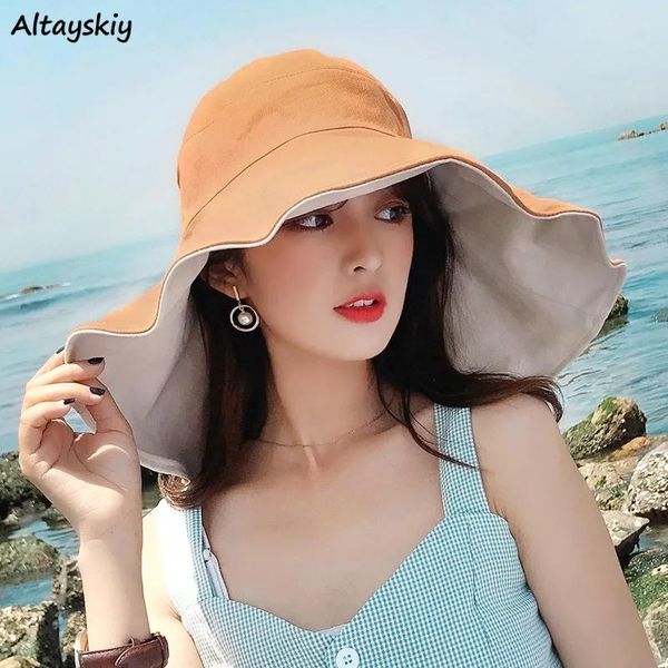 wide brim hats bucket women double-side-wear sun protection summer fishing outdoors all-match leisure dome 11 colors chic female, Blue;gray
wide brim hats bucket women double-side-wear sun protection summer fishing outdoors all-match leisure dome 11 colors chic female, Blue;gray