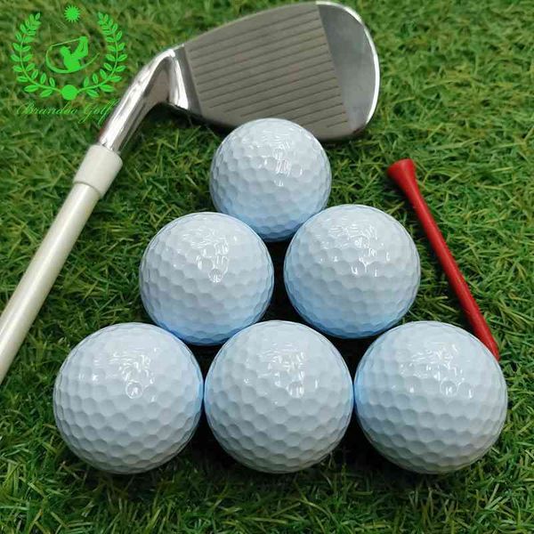Blank Golf double rubber sand training golf 2-layer practice golll