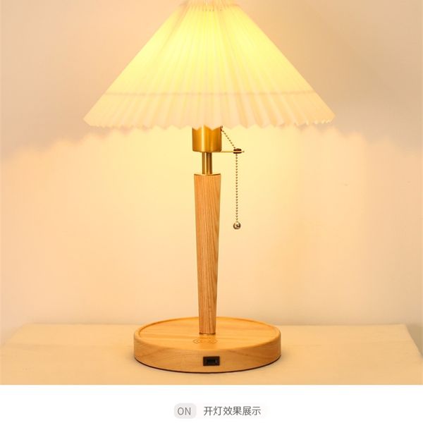 nordic bedside bedroom japanese vintage pleated mobile phone usb wireless charging dimming small table lamp
nordic bedside bedroom japanese vintage pleated mobile phone usb wireless charging dimming small table lamp