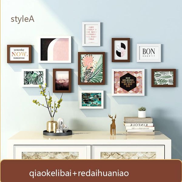 frames 11 pieces/set wooden po frame modern simple home decor sofa background wall hanging paintings combination art picture
frames 11 pieces/set wooden po frame modern simple home decor sofa background wall hanging paintings combination art picture