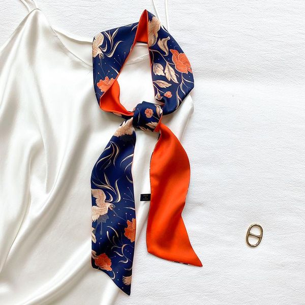 scarves koi leaping style chinese narrow long ribbon small silk scarf women fashion tie bag with hair band waist, Blue;gray
scarves koi leaping style chinese narrow long ribbon small silk scarf women fashion tie bag with hair band waist, Blue;gray