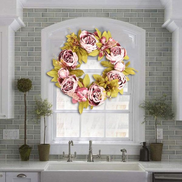 decorative flowers & wreaths spring leaf wreath plastic artificial plant home hanging decoration front door supplies crafts ornaments g3
decorative flowers & wreaths spring leaf wreath plastic artificial plant home hanging decoration front door supplies crafts ornaments g3
