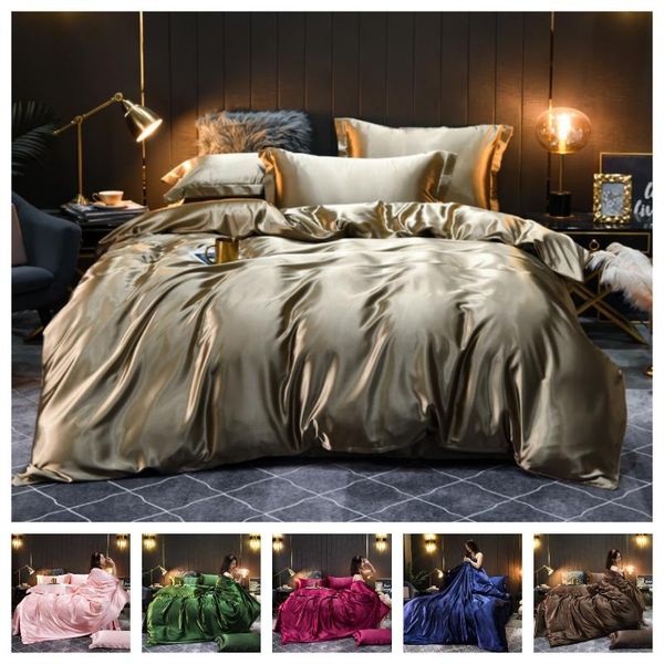 bedding sets 2021 luxury 2 or 3 4pcs solid silk set satin duvet cover with zipper closure twin king 16 patterns
bedding sets 2021 luxury 2 or 3 4pcs solid silk set satin duvet cover with zipper closure twin king 16 patterns