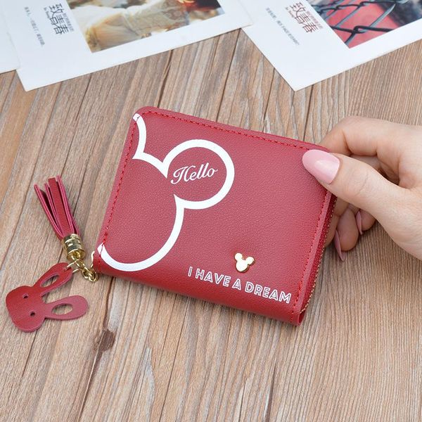 wallets women korean small wallet ladies short zipper compact key coin purse student mini, Red;black
wallets women korean small wallet ladies short zipper compact key coin purse student mini, Red;black