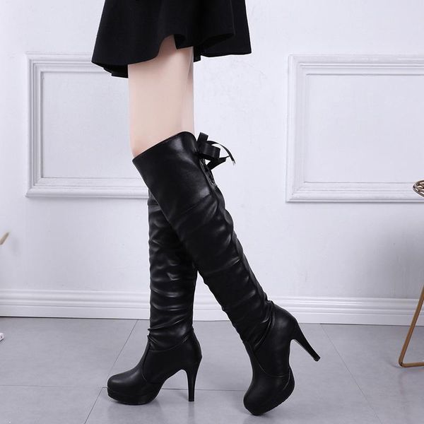 boots autumn and winter thin heel black women's high over knee waterproof platform leather riding
boots autumn and winter thin heel black women's high over knee waterproof platform leather riding