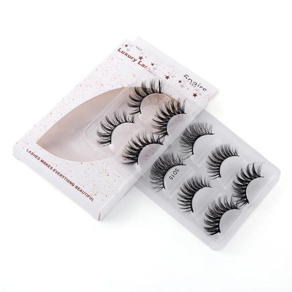 false eyelashes 5 pairs 5d faux mink hair wispy fluffy lashes soft natural long eyelash fashion makeup extension tool handmade
false eyelashes 5 pairs 5d faux mink hair wispy fluffy lashes soft natural long eyelash fashion makeup extension tool handmade