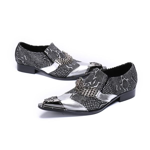 dress shoes designer chains men wedding party formal silver genuine leather business male plus size 47 46 45, Black
dress shoes designer chains men wedding party formal silver genuine leather business male plus size 47 46 45, Black