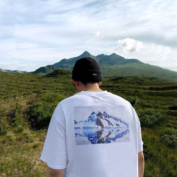 feel of god fog double line sentials high street iceberg print short sleeve men's and women's loose t-shirt, White;black
feel of god fog double line sentials high street iceberg print short sleeve men's and women's loose t-shirt, White;black