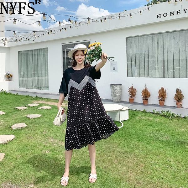 casual dresses nyfs 2021 korean loose woman dress vestidos robe elbise fashion chiffon wave point patchwork summer, Black;gray
casual dresses nyfs 2021 korean loose woman dress vestidos robe elbise fashion chiffon wave point patchwork summer, Black;gray