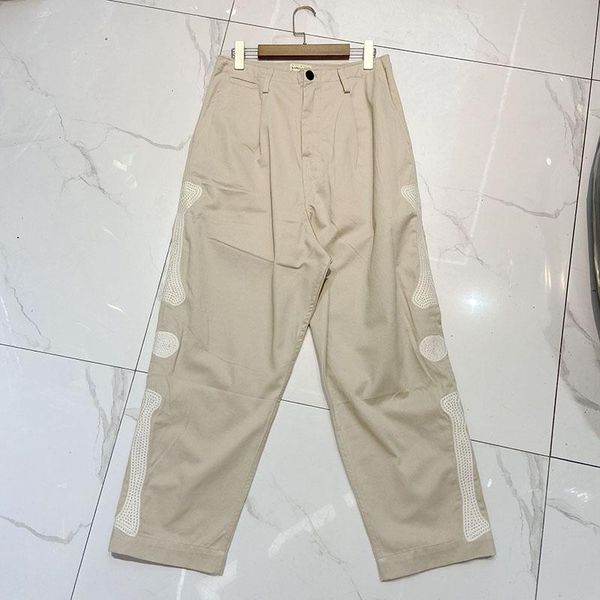 men's pants original brand bone embroidery kapital cargo men women hip-hop loose fashion khaki denim trousers, Black
men's pants original brand bone embroidery kapital cargo men women hip-hop loose fashion khaki denim trousers, Black