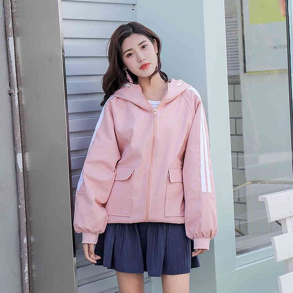 jacket autumn chin-style preppy loose hood student streetwear female jacket, Black;brown
jacket autumn chin-style preppy loose hood student streetwear female jacket, Black;brown