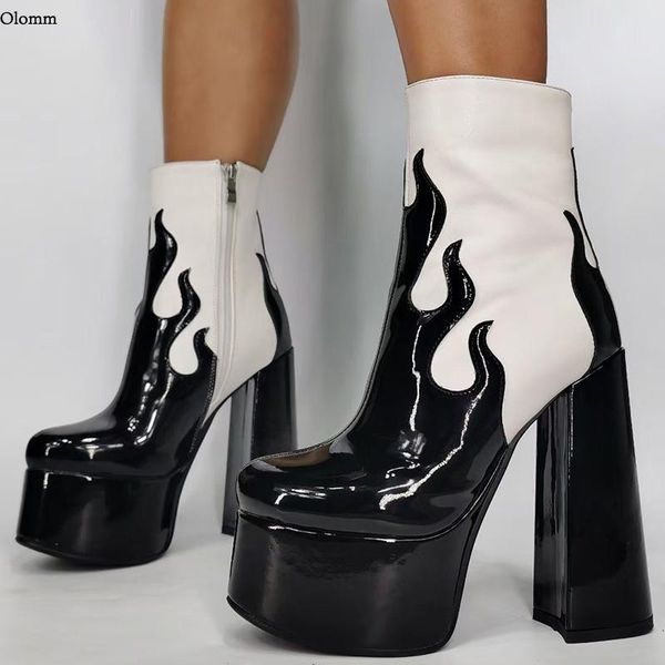 boots olomm 2021 arrival women winter platform ankle square high heels round toe black party shoes plus us size 5-15
boots olomm 2021 arrival women winter platform ankle square high heels round toe black party shoes plus us size 5-15