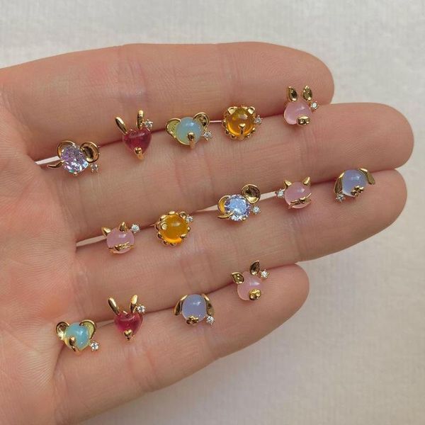 stud colorful cute tiny animal shaped ear studs for women creative lovely small gold metal earrings with sparkling zirconia, Golden;silver
stud colorful cute tiny animal shaped ear studs for women creative lovely small gold metal earrings with sparkling zirconia, Golden;silver