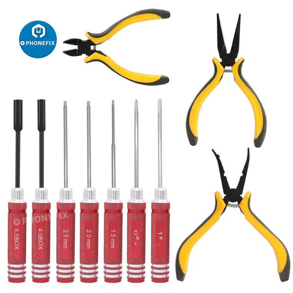 professional hand tool sets 10 in 1 rc tools kits hex screwdriver ball link pliers wrench repair box set for car multirotors helicopter boat
professional hand tool sets 10 in 1 rc tools kits hex screwdriver ball link pliers wrench repair box set for car multirotors helicopter boat