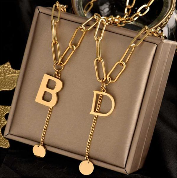 pendant necklaces 316l stainless steel hip hop double necklace retro thick chain english letter g golden banquet no fade, Silver
pendant necklaces 316l stainless steel hip hop double necklace retro thick chain english letter g golden banquet no fade, Silver