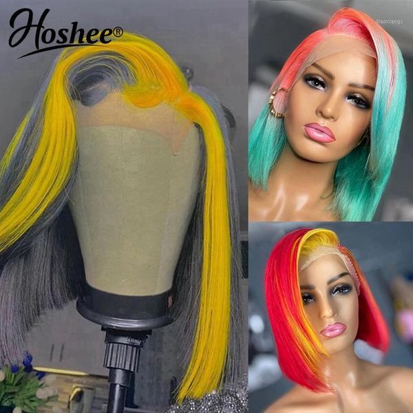 pre plucked grey red yellow highlight lace front human hair wigs with baby part wig ombre short bob for women1, Black;brown
pre plucked grey red yellow highlight lace front human hair wigs with baby part wig ombre short bob for women1, Black;brown