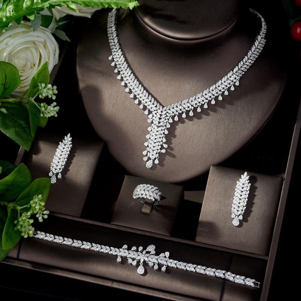 earrings & necklace hibride arrival nigerian jewelry set for women white color cubic zirconia weeding bijoux mariage parure n-1101, Silver
earrings & necklace hibride arrival nigerian jewelry set for women white color cubic zirconia weeding bijoux mariage parure n-1101, Silver
