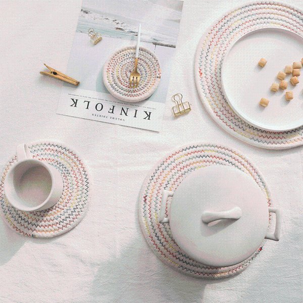 mats & pads 1pcs hand-woven japanese cotton line bowl pans thickened insulation mat nordic simple placemat
mats & pads 1pcs hand-woven japanese cotton line bowl pans thickened insulation mat nordic simple placemat