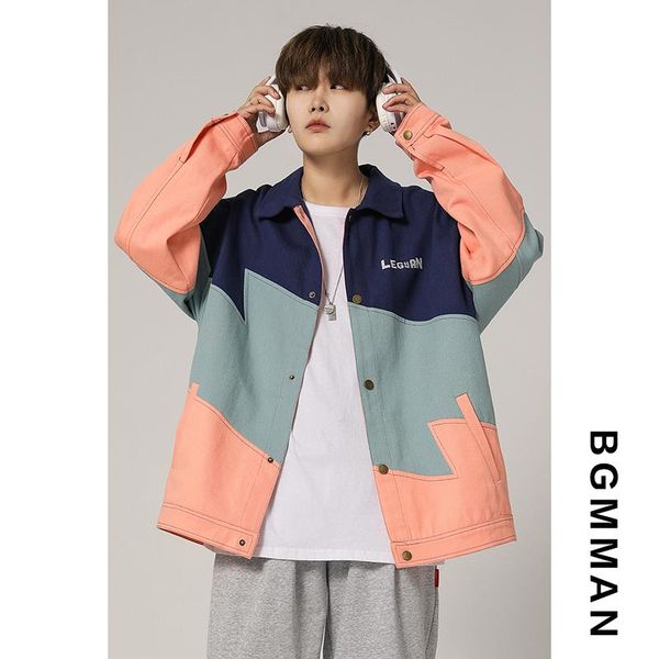 men's jackets 2021 fashion letter jean men spring casual denim jacket korean patchwork contrast color loose jeans coat outerwear, Black;brown
men's jackets 2021 fashion letter jean men spring casual denim jacket korean patchwork contrast color loose jeans coat outerwear, Black;brown