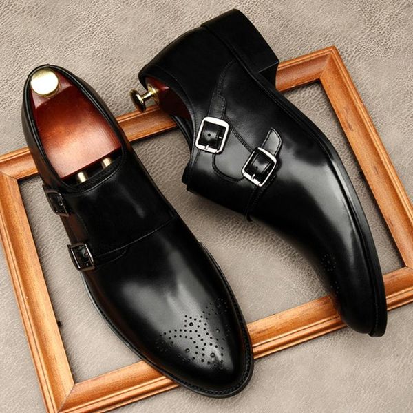 slip on men dress shoes monk strap business wedding shoe genuine leather round head formal black coffee oxford lofers
slip on men dress shoes monk strap business wedding shoe genuine leather round head formal black coffee oxford lofers