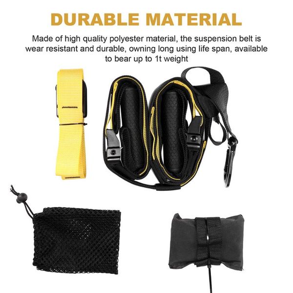 suspension tainer fitness hanging belt gym workout exercise pull rope stretching elastic straps training portable resistance bands
suspension tainer fitness hanging belt gym workout exercise pull rope stretching elastic straps training portable resistance bands
