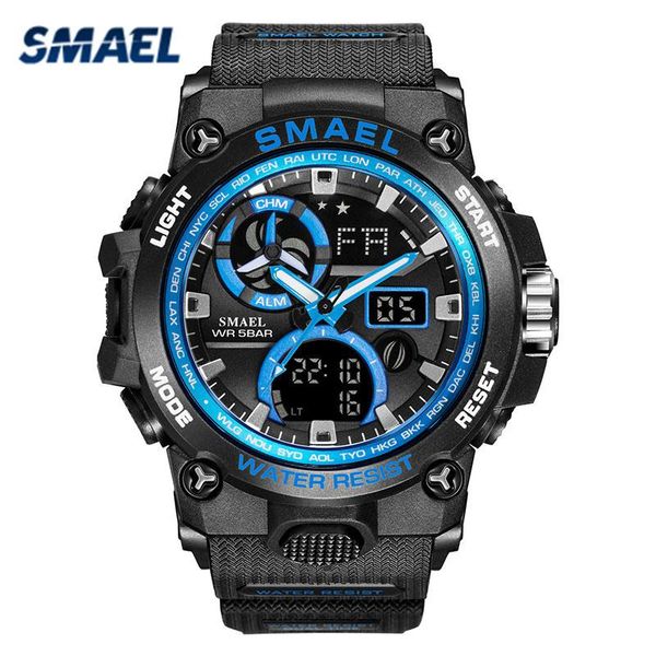 wristwatches smael sport men watch military army watches dual display analog digital led quartz wrist waterproof relogio masculino brand, Slivery;brown
wristwatches smael sport men watch military army watches dual display analog digital led quartz wrist waterproof relogio masculino brand, Slivery;brown