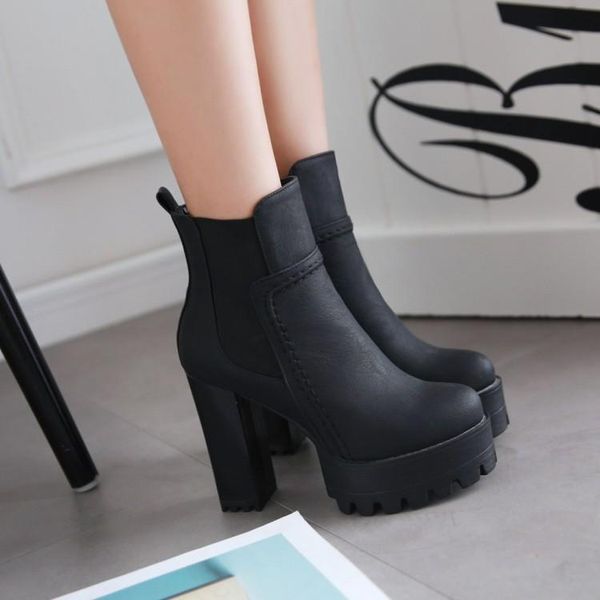 boots big size 9 10 11 12 women shoes ankle for ladies splicing stretch cloth waterproof table, Black
boots big size 9 10 11 12 women shoes ankle for ladies splicing stretch cloth waterproof table, Black