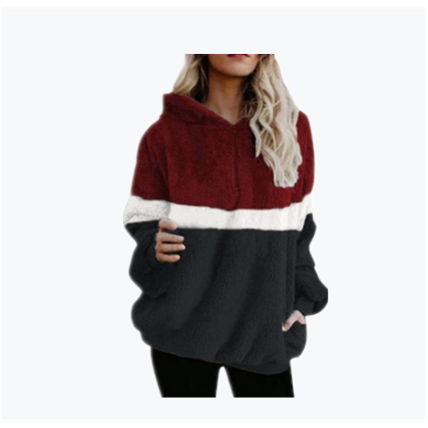 women's jackets 1285 autumn and winter products three-color stitching long-sleeved hooded thick warm pocket jacket women casual, Black;brown
women's jackets 1285 autumn and winter products three-color stitching long-sleeved hooded thick warm pocket jacket women casual, Black;brown
