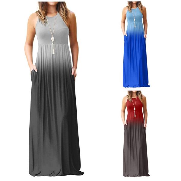 casual dresses women's summer loose dress adjustable spaghetti strap long pockets fashion sling pocket type, Black;gray
casual dresses women's summer loose dress adjustable spaghetti strap long pockets fashion sling pocket type, Black;gray