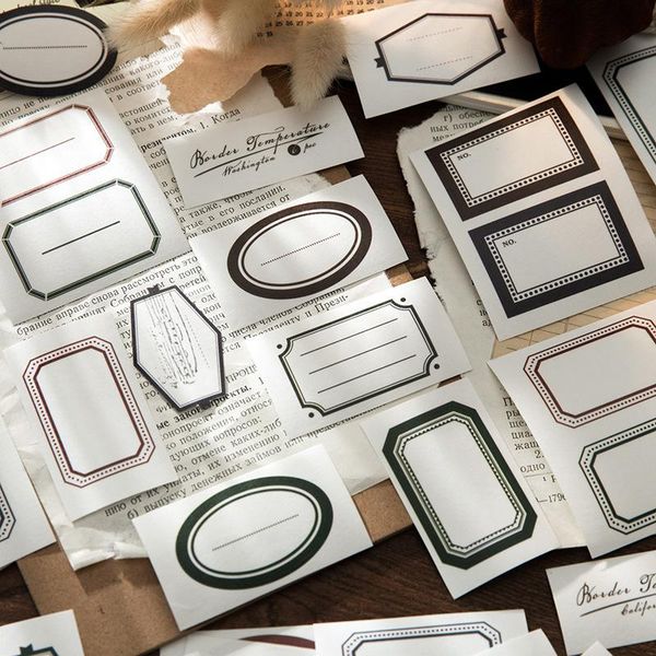gift wrap 6 pcs writeable sticker set vintage frame stickers decorative label for scrapbooking diary book planner travel journal art craft
gift wrap 6 pcs writeable sticker set vintage frame stickers decorative label for scrapbooking diary book planner travel journal art craft