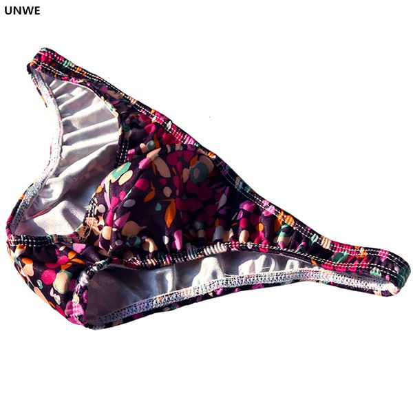 flowers u convex men's summer men swimwear printing small bikini underwear quickly-dry male underpants gay, Black;white