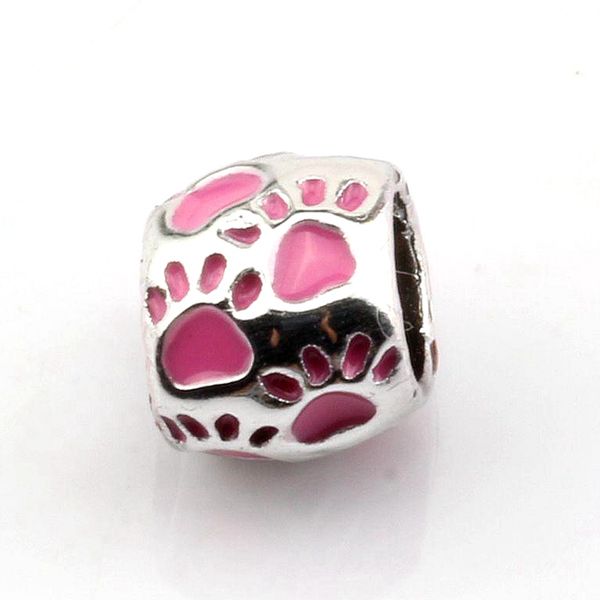 50pcs /lots pink enamel footprint big hole spacer beads for jewelry making bracelet necklace diy accessories 8x10mm, Bronze;silver
50pcs /lots pink enamel footprint big hole spacer beads for jewelry making bracelet necklace diy accessories 8x10mm, Bronze;silver