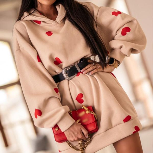 casual dresses heart print women's dress hooded no belt long sleeve loose mini female nice spring fashion girls short vestidos, Black;gray
casual dresses heart print women's dress hooded no belt long sleeve loose mini female nice spring fashion girls short vestidos, Black;gray
