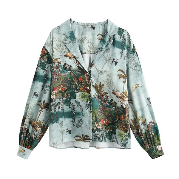 stylish elegant printed loose blouses women vintage lapel collar long sleeve female shirts blusas chic 210430, White
stylish elegant printed loose blouses women vintage lapel collar long sleeve female shirts blusas chic 210430, White