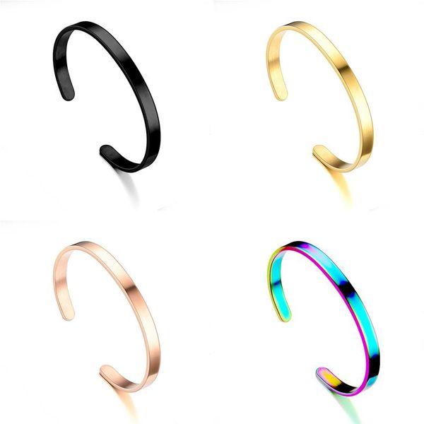 bangle simple classic width stainless steel open for women cuff bracelets men opening bangles jewelry, Black
bangle simple classic width stainless steel open for women cuff bracelets men opening bangles jewelry, Black