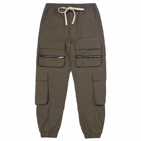 men's pants men hip hop streetwear cargo multi pockets harajuku elastic waist tide brand straight leg trend high street trousers, Black
men's pants men hip hop streetwear cargo multi pockets harajuku elastic waist tide brand straight leg trend high street trousers, Black