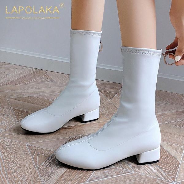 boots lapolaka large sizes 43 fashionable square heels woman autumn winter shoes female elastic short, Black
boots lapolaka large sizes 43 fashionable square heels woman autumn winter shoes female elastic short, Black