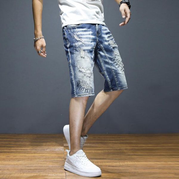 men's shorts fashion men casual denim 2021 summer vintage distressed high-quality cotton ripped hole biker jeans male, White;black
men's shorts fashion men casual denim 2021 summer vintage distressed high-quality cotton ripped hole biker jeans male, White;black