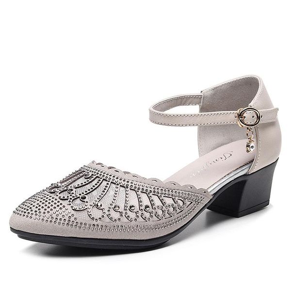 sandals female cow suede pointed toe summer shoes women thick heel hollow breathable air mesh rhinestone buckle casual, Black
sandals female cow suede pointed toe summer shoes women thick heel hollow breathable air mesh rhinestone buckle casual, Black